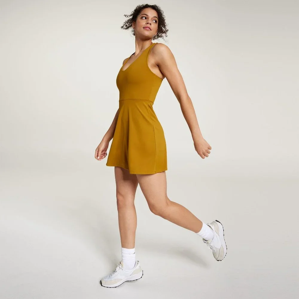 NWT CALIA Women's V-Neck Exercise Dress - Picture 3 of 5